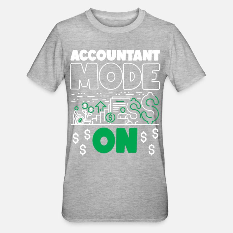 Comptable Comptable Comptable - T-shirt polycoton Unisexe - gris chiné