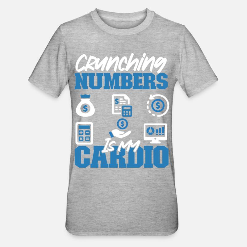 Comptable Comptable Comptable - T-shirt polycoton Unisexe - gris chiné