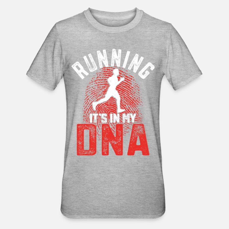 Running Runner Half Marathon - Unisex Polycotton T-Shirt - heather grey