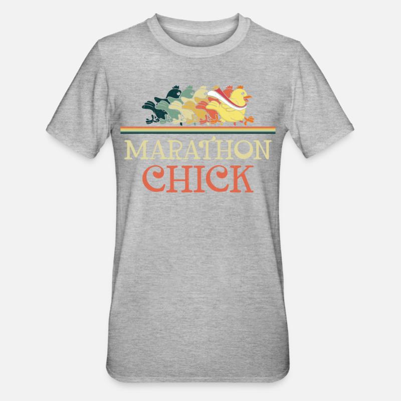 Running Runner Half Marathon - Unisex Polycotton T-Shirt - heather grey