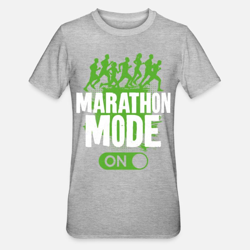 Running Runner Half Marathon - Unisex Polycotton T-Shirt - heather grey