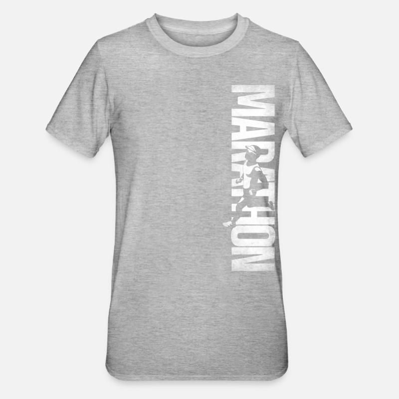 Running Runner Half Marathon - Unisex Polycotton T-Shirt - heather grey