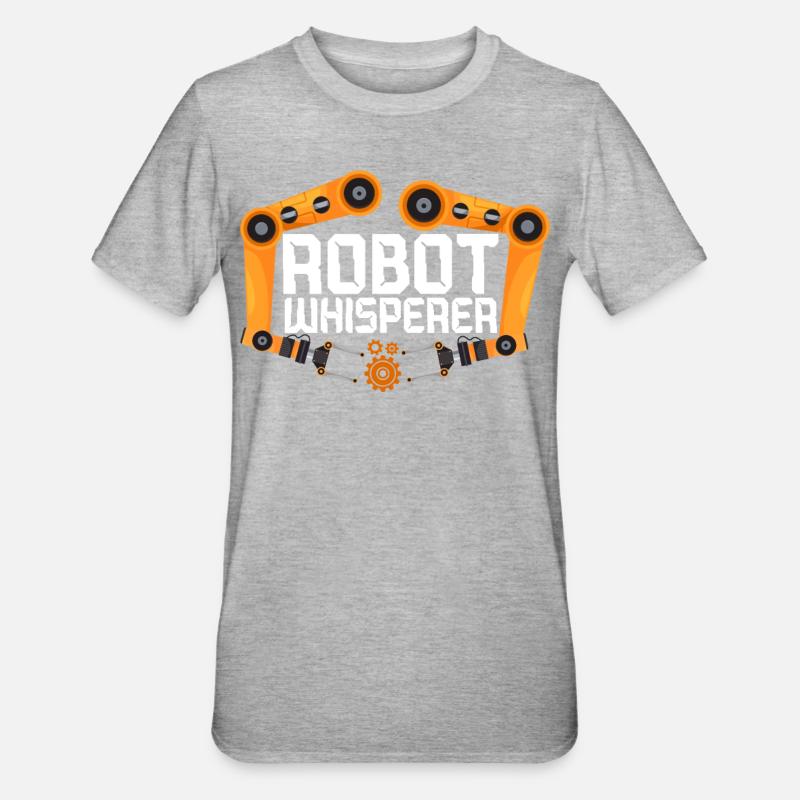 Robot Robotics Engineer Robot - Unisex Polycotton T-Shirt - heather grey
