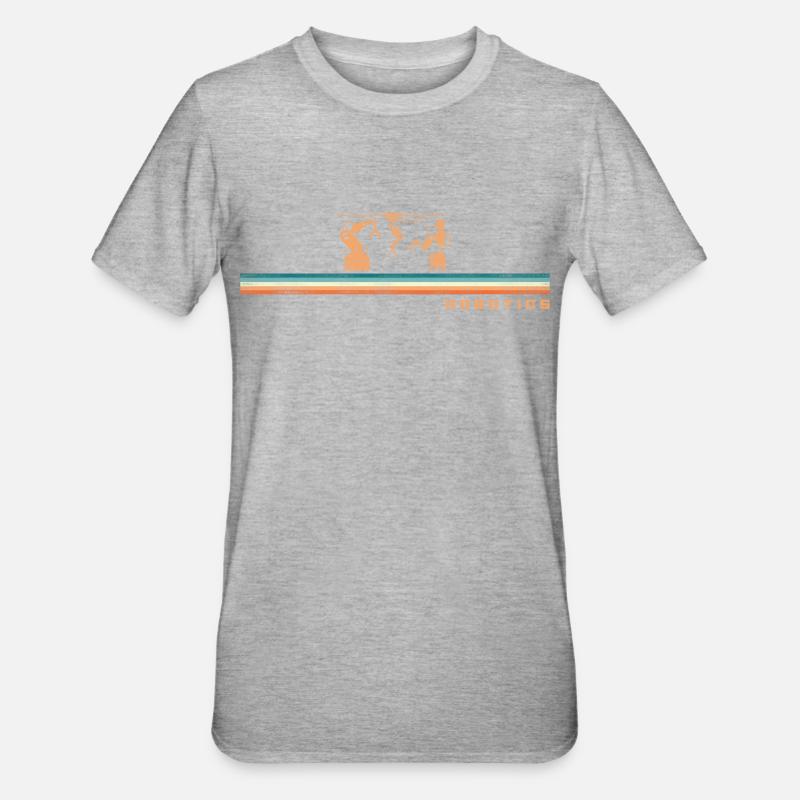 Robot Robotics Engineer Retro - Unisex Polycotton T-Shirt - heather grey