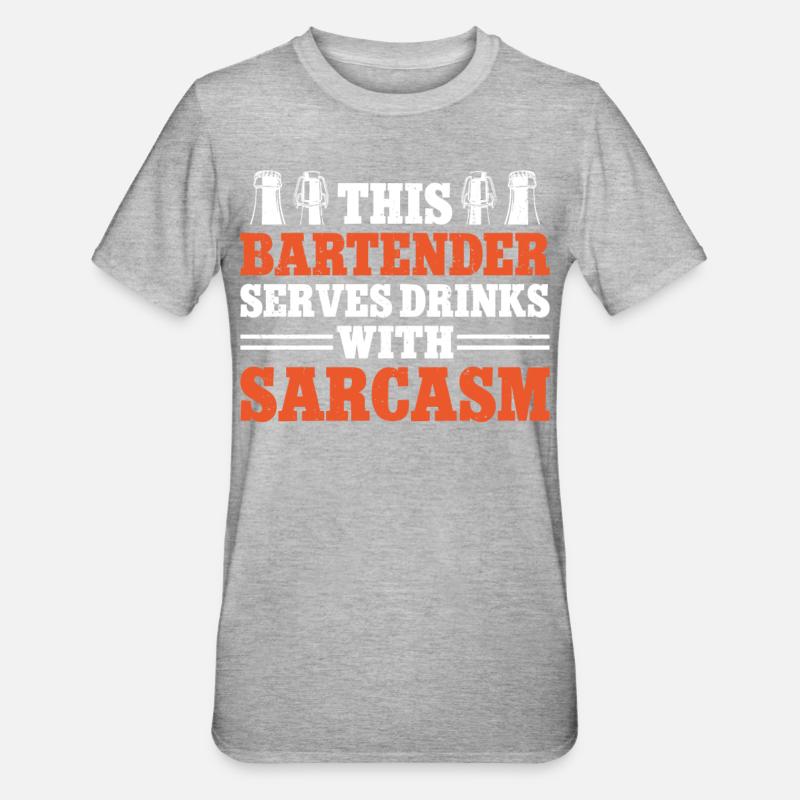 Bartender Mixologist This - Unisex Polycotton T-Shirt - heather grey