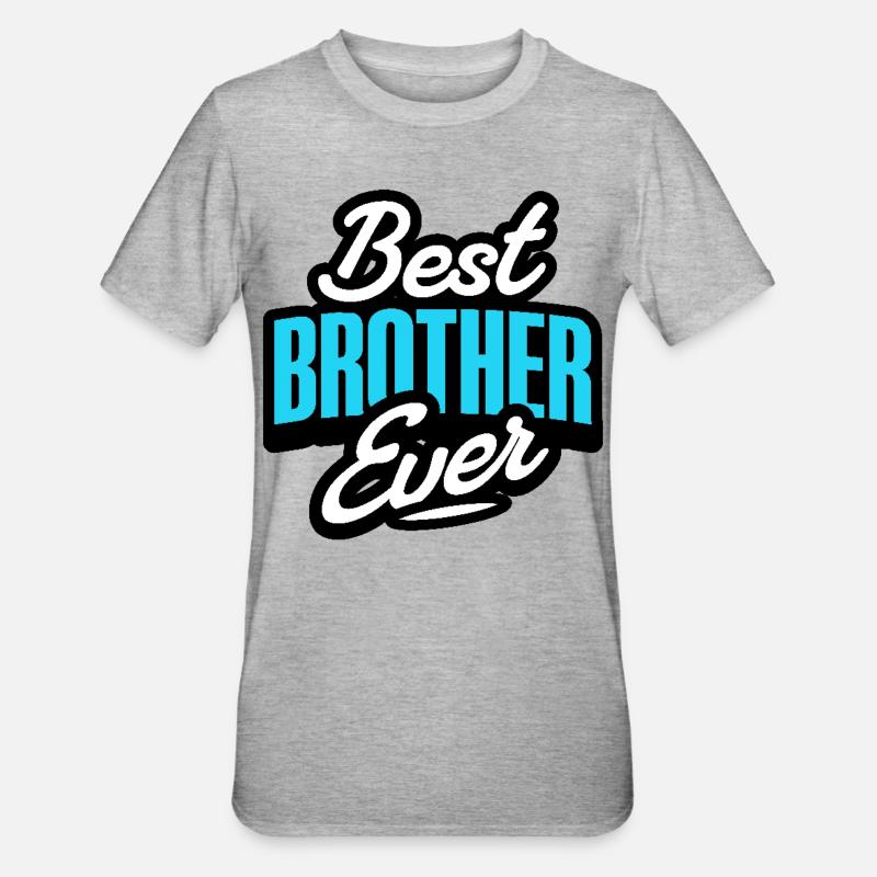 Bester Bruder - Unisex Polycotton T-Shirt - Grau meliert