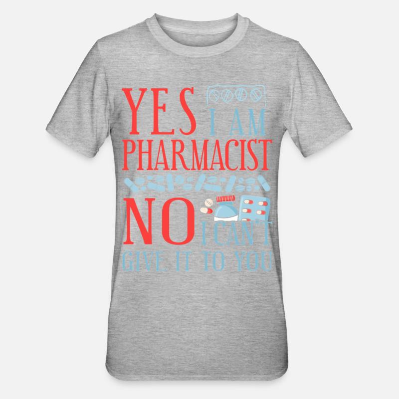 Technicien en pharmacie - T-shirt polycoton Unisexe - gris chiné