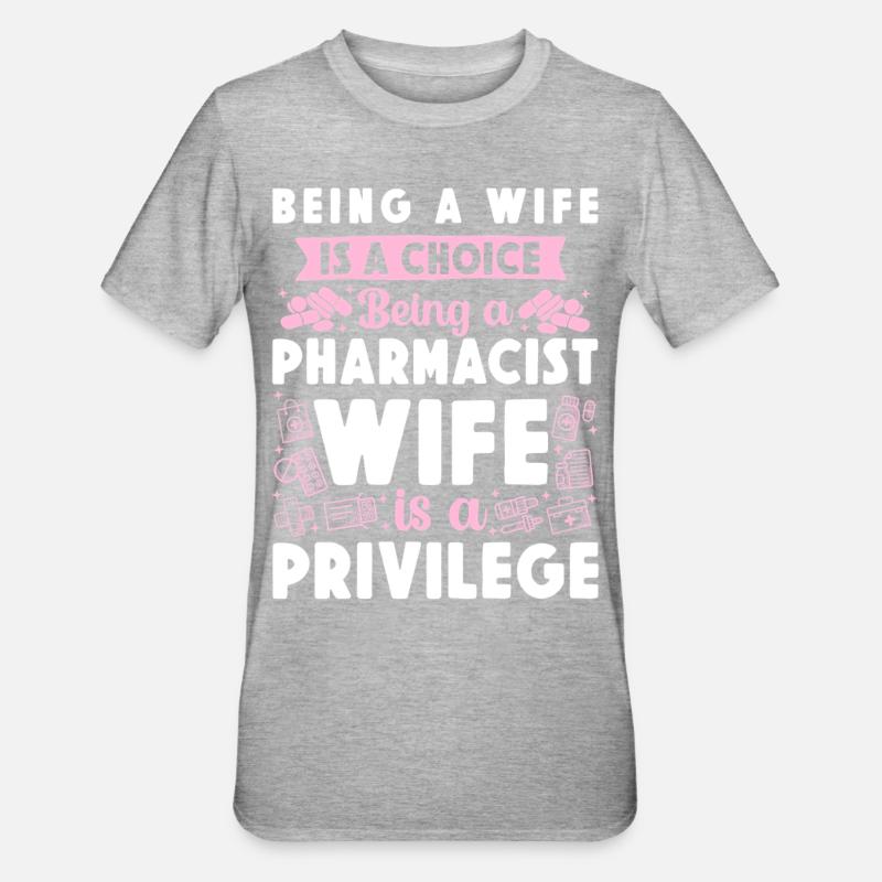 Pharmacy Tech Technician - Unisex Polycotton T-Shirt - Grau meliert