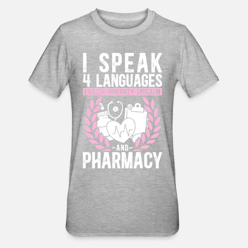 Pharmacy Tech Technician - Unisex Polycotton T-Shirt - heather grey
