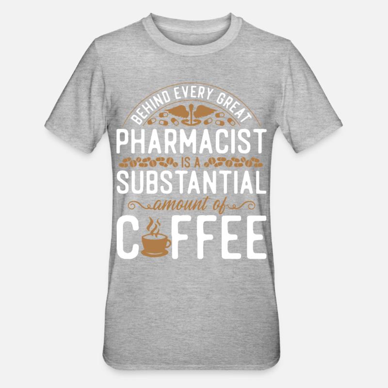 Pharmacy Tech Technician - Unisex Polycotton T-Shirt - Grau meliert