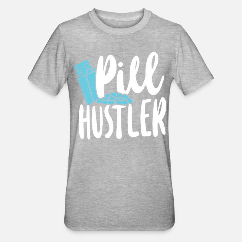 Pharmacy Tech Technician - Unisex Polycotton T-Shirt - Grau meliert