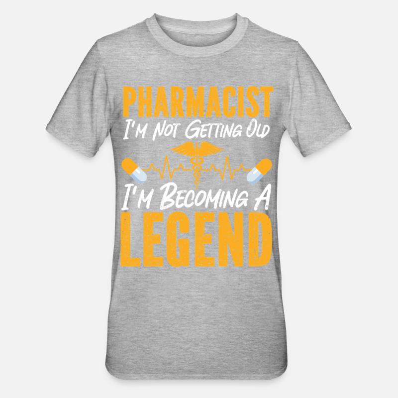 Pharmacy Tech Technician - Unisex Polycotton T-Shirt - heather grey