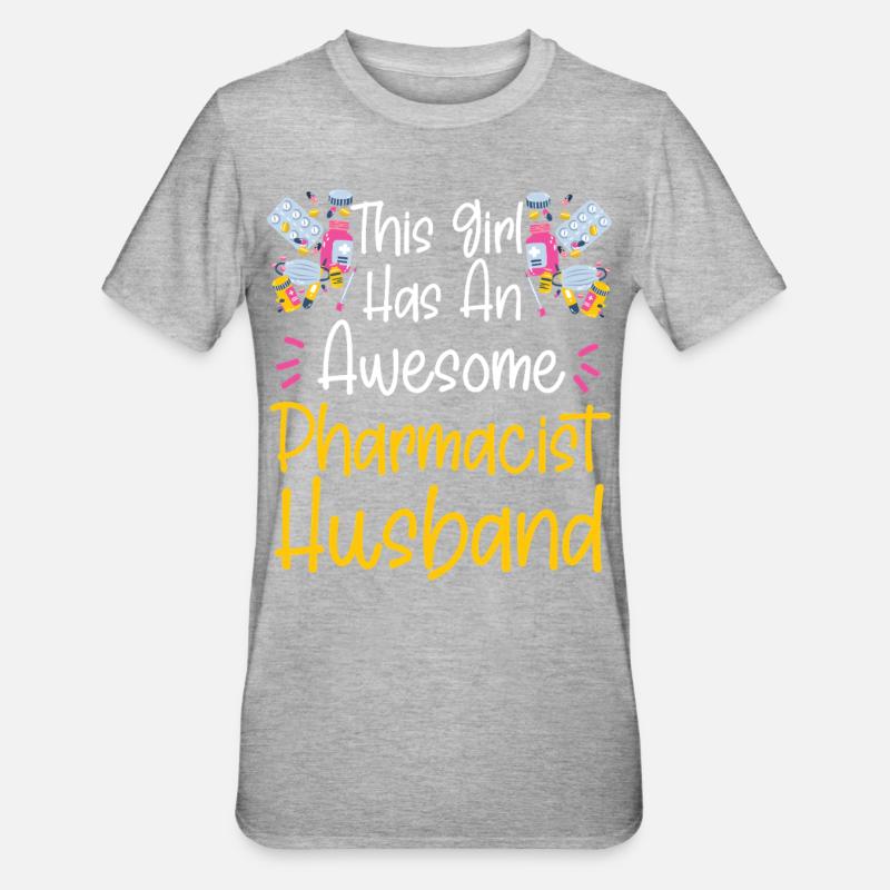 Technicien en pharmacie - T-shirt polycoton Unisexe - gris chiné
