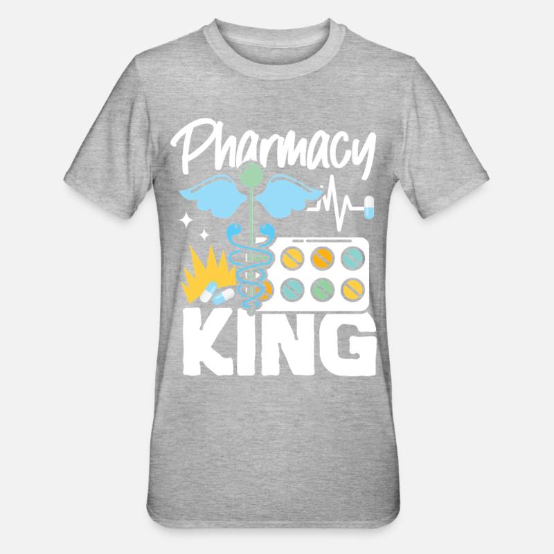 Pharmacy Tech Technician - Unisex Polycotton T-Shirt - Grau meliert