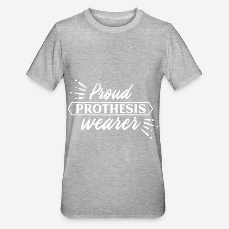Prosthetic prosthesis Prosthesis Bionics - Unisex Polycotton T-Shirt - heather grey
