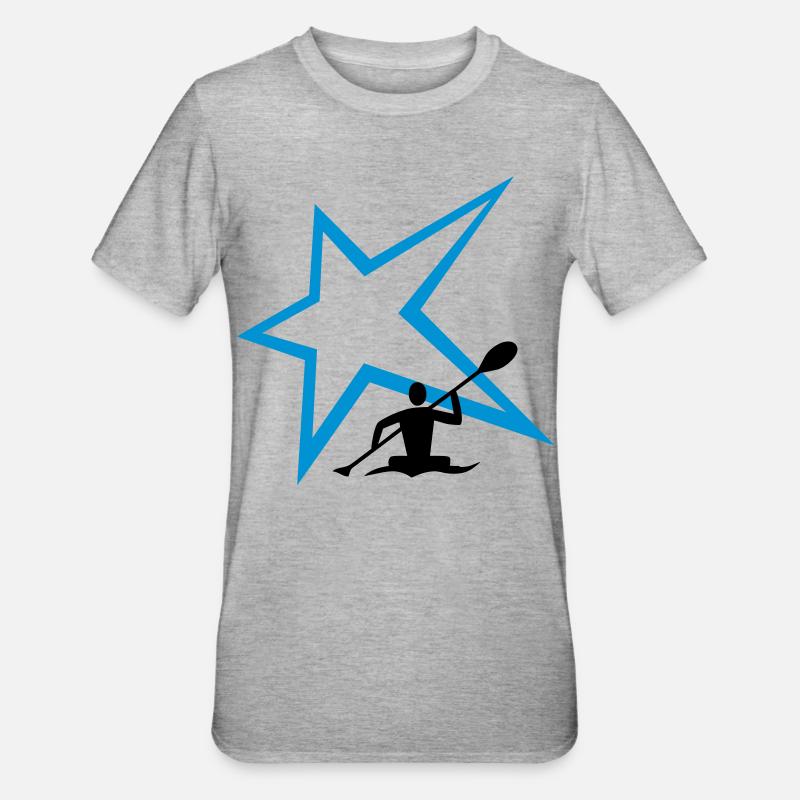 Kanu Stern - Unisex Polycotton T-Shirt - Grau meliert