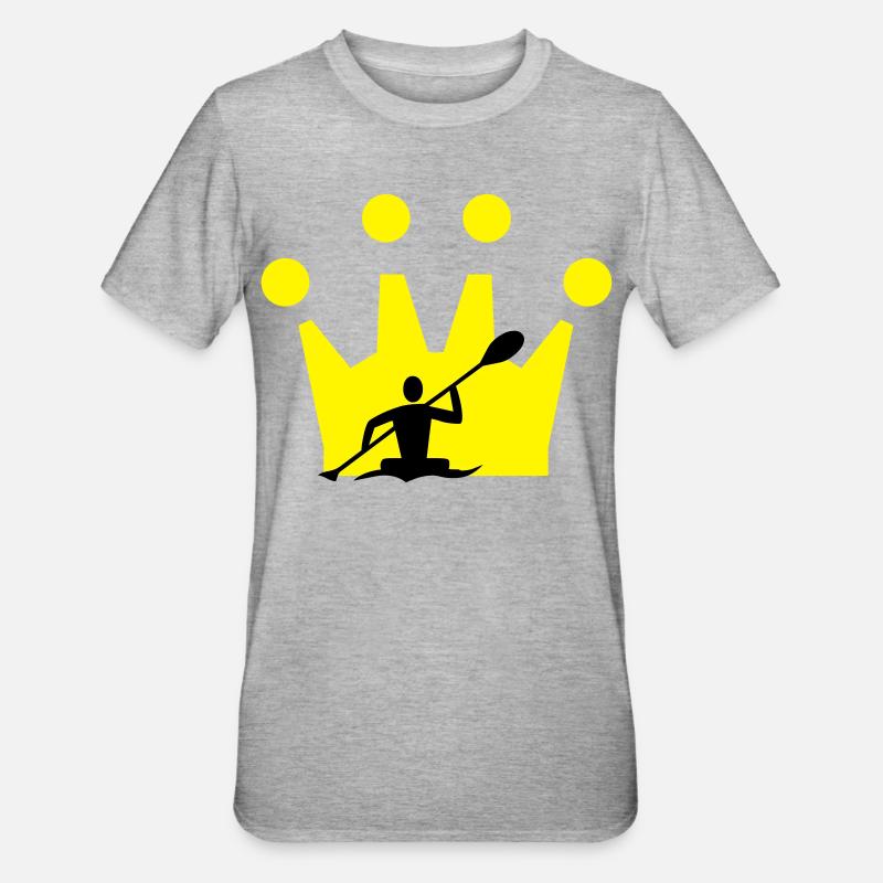 Couronne de canoë - T-shirt polycoton Unisexe - gris chiné