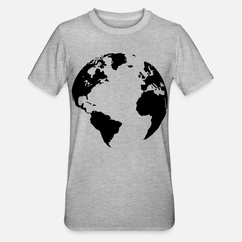 Terre Mère - T-shirt polycoton Unisexe - gris chiné