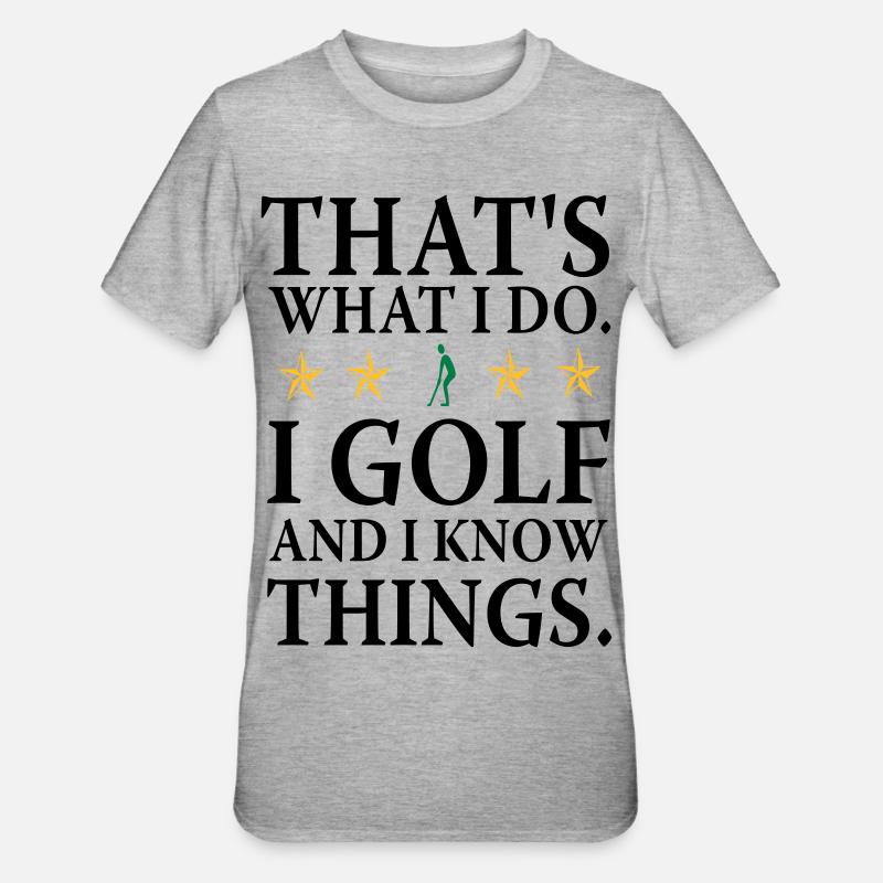 J’ai do Golf - T-shirt polycoton Unisexe - gris chiné
