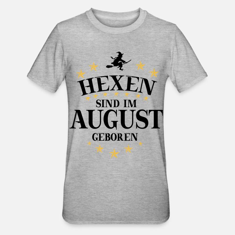Sorcière août - T-shirt polycoton Unisexe - gris chiné