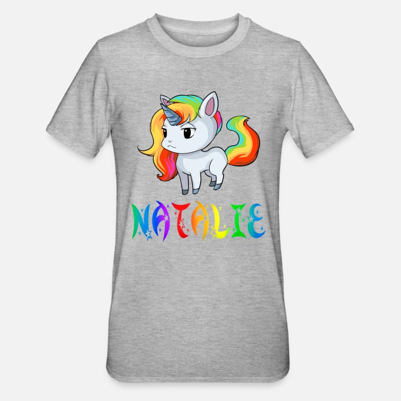 Natalie Einhorn - T-shirt polycoton Unisexe - gris chiné