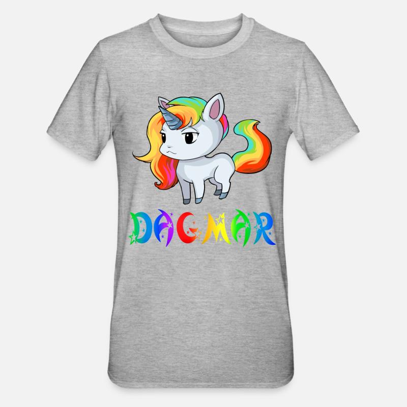 Einhorn Dagmar - T-shirt polycoton Unisexe - gris chiné