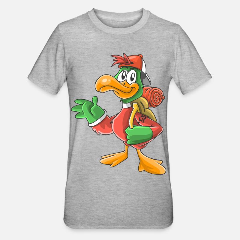 drôle Wandervogel - T-shirt polycoton Unisexe - gris chiné