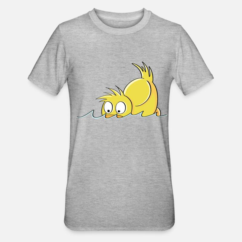 Duck Duck - Duck comic - Unisex Polycotton T-Shirt - heather grey