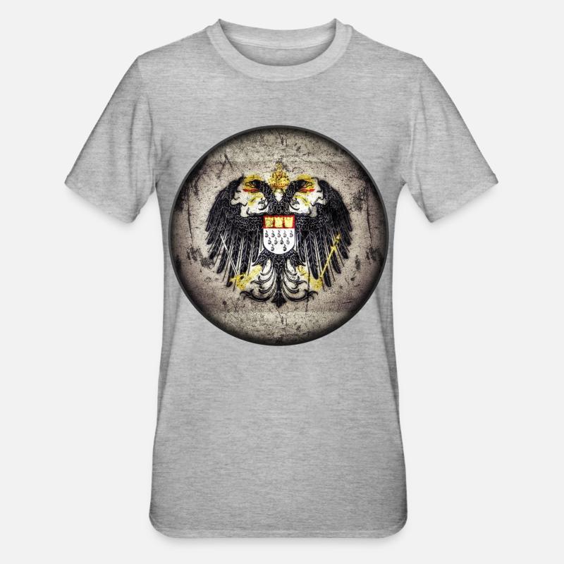 Köln Wappen - Unisex Polycotton T-Shirt - Grau meliert