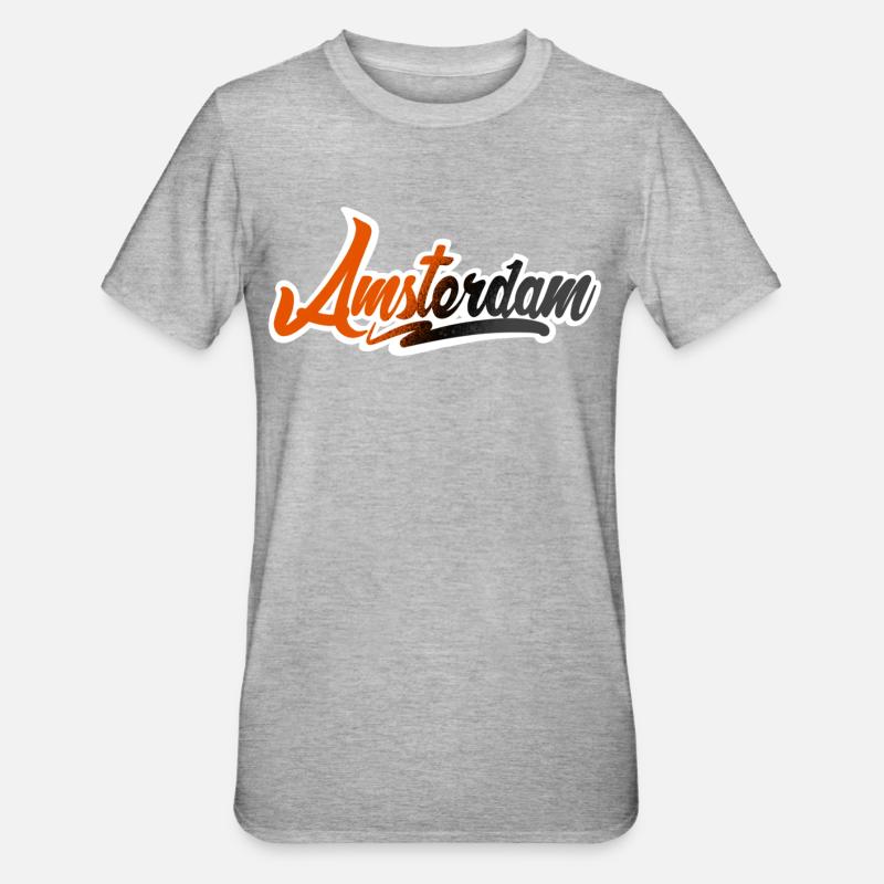 Amsterdam - T-shirt polycoton Unisexe - gris chiné
