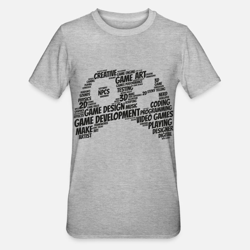 Games developer - Unisex Polycotton T-Shirt - heather grey