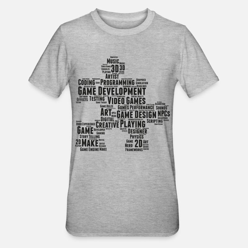 Game Dev - T-shirt polycoton Unisexe - gris chiné