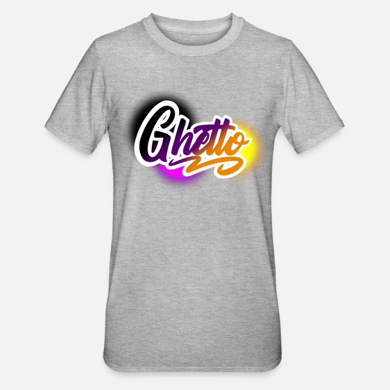 ghetto - T-shirt polycoton Unisexe - gris chiné