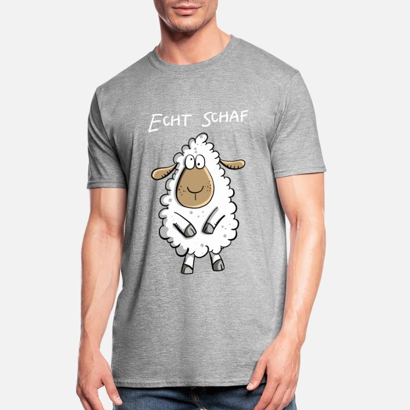 Echt Schaf I Cooles Schäfchen Comic Geschenk Fun Unisex Polycotton T-Shirt