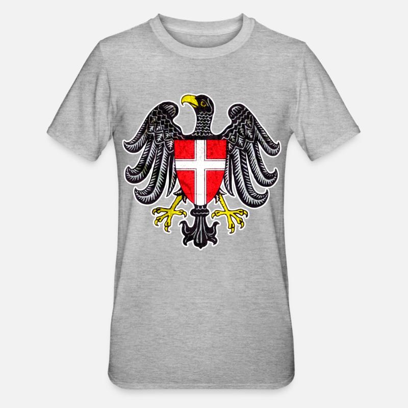 Vienne - T-shirt polycoton Unisexe - gris chiné