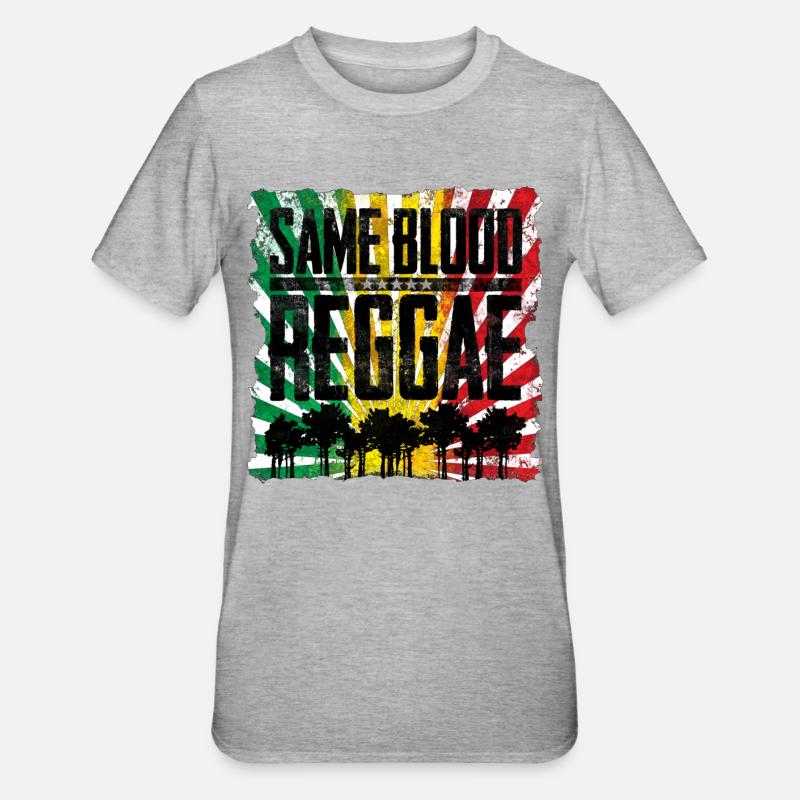 Same Blood, Different Roots Design - Unisex Polycotton T-Shirt - heather grey