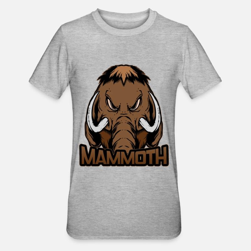 Mammoth evil mammoth - Unisex Polycotton T-Shirt - heather grey