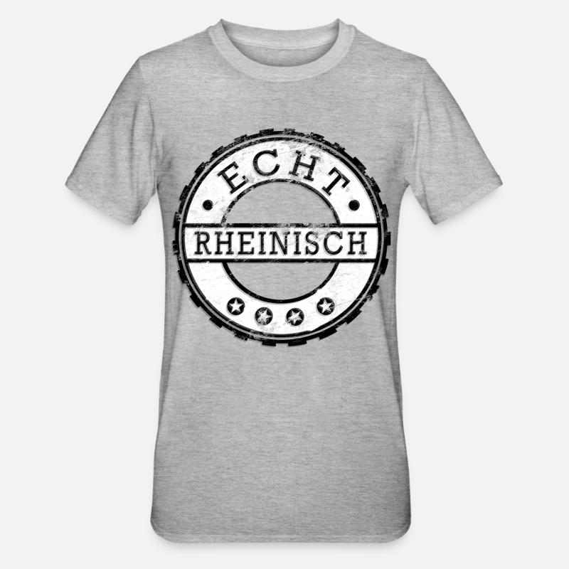  Rheinländer - Unisex Polycotton T-Shirt - Grau meliert