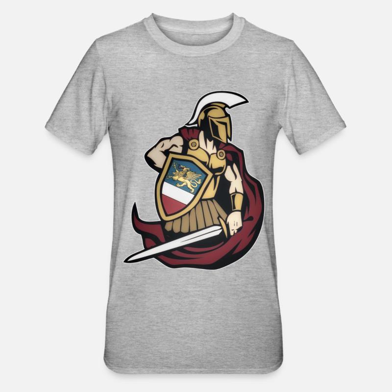 ROSTOCK AHU - Conception - T-shirt polycoton Unisexe - gris chiné