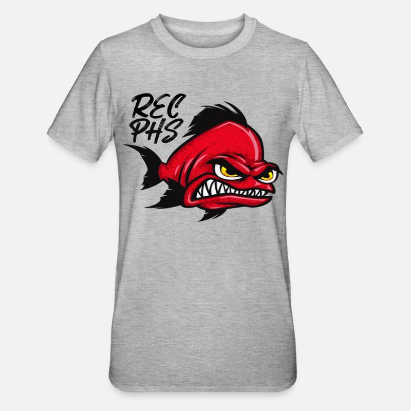 Rostocker Eishockey - Unisex Polycotton T-Shirt - Grau meliert