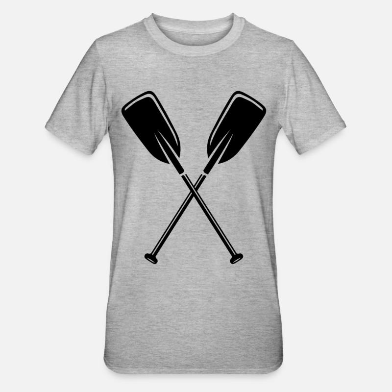 2 Paddel - Unisex Polycotton T-Shirt - Grau meliert