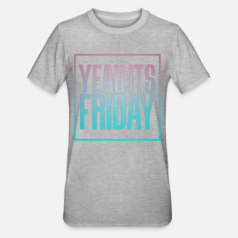 vendredi - T-shirt polycoton Unisexe - gris chiné