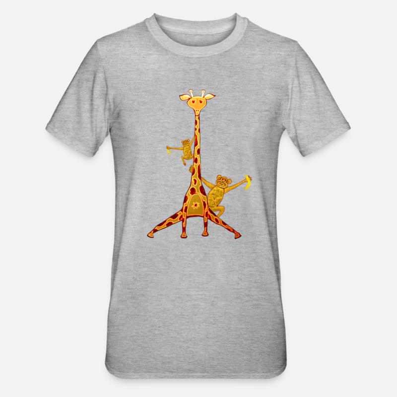 Fun Zoo - T-shirt polycoton Unisexe - gris chiné