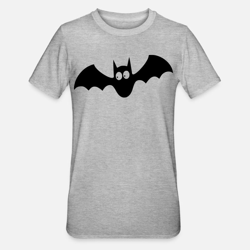 bat 001 - T-shirt polycoton Unisexe - gris chiné