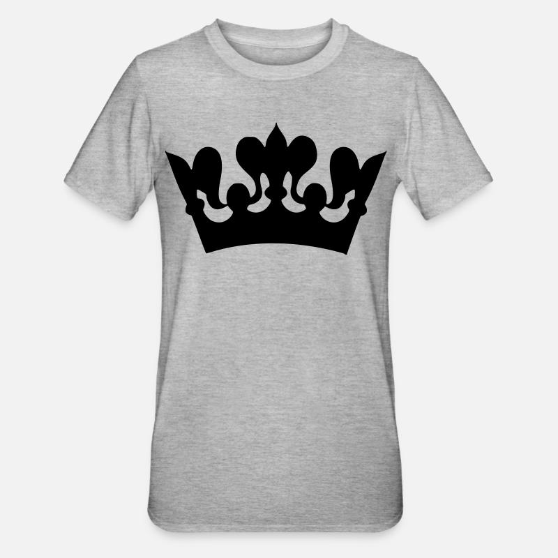 Image d’un dessin de couronne # - T-shirt polycoton Unisexe - gris chiné