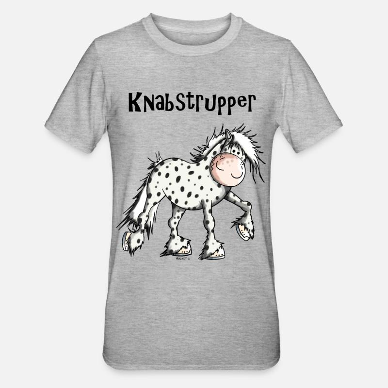 Kanika der Knabstrupper - Unisex Polycotton T-Shirt - Grau meliert