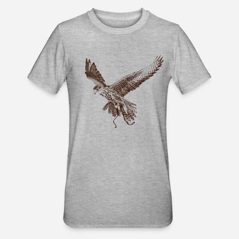 Falkon - T-shirt polycoton Unisexe - gris chiné