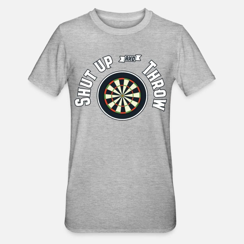 Darts Dart - Unisex Polycotton T-Shirt - heather grey