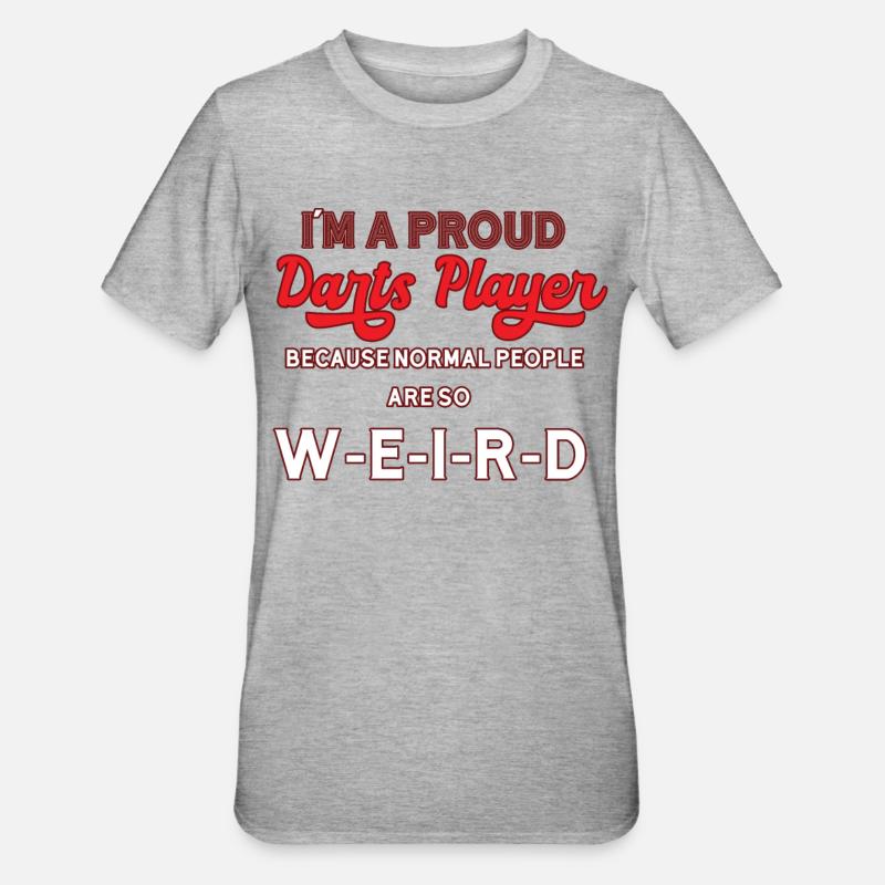 Fléchettes fléchettes - T-shirt polycoton Unisexe - gris chiné