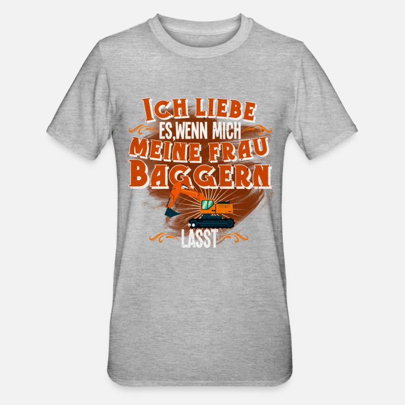 Bagger - Unisex Polycotton T-Shirt - Grau meliert